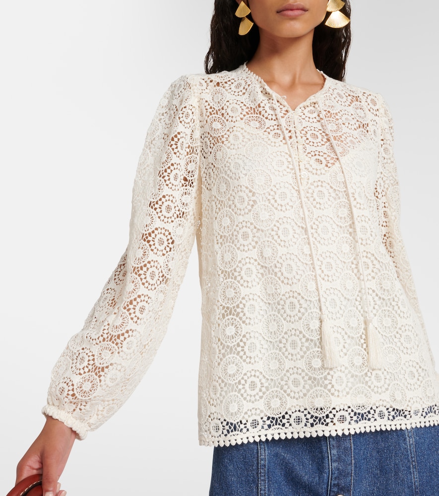  Frame Frame Bluse Aus Spitze 