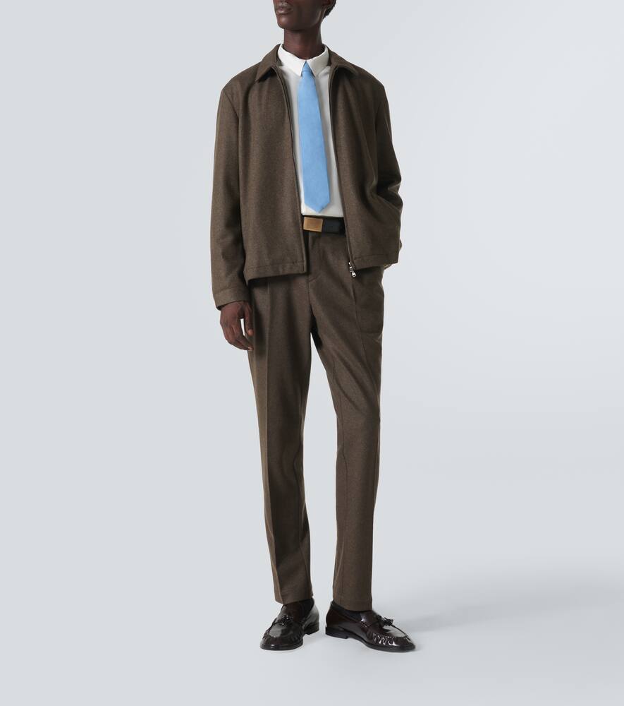 Sunspel Wool Jacket In Green