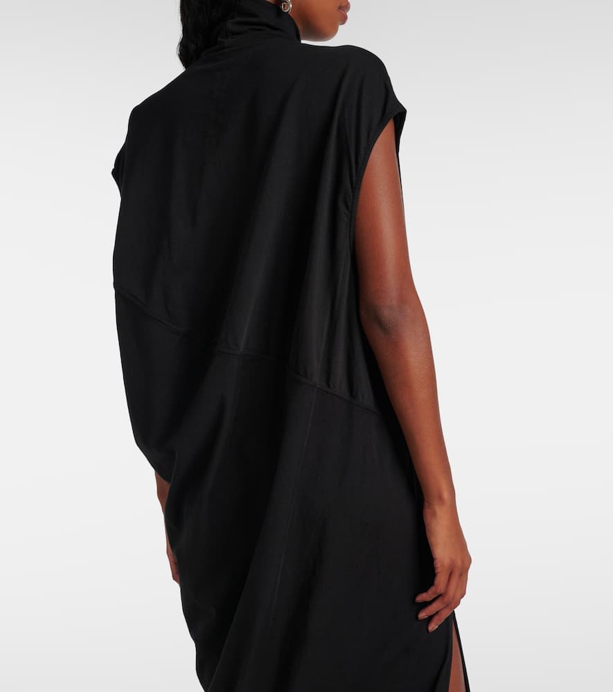Rick Owens Drkshdw Edfu Cotton Maxi Dress In Black