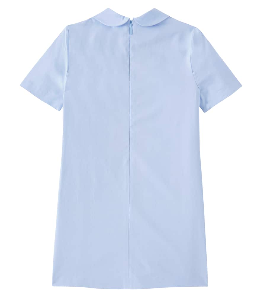 Gucci Cotton Poplin Dress In Baby Blue
