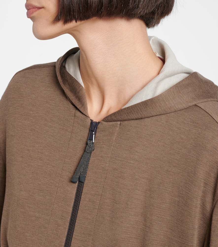 Brunello Cucinelli Luxe Zipper Pull Hoodie