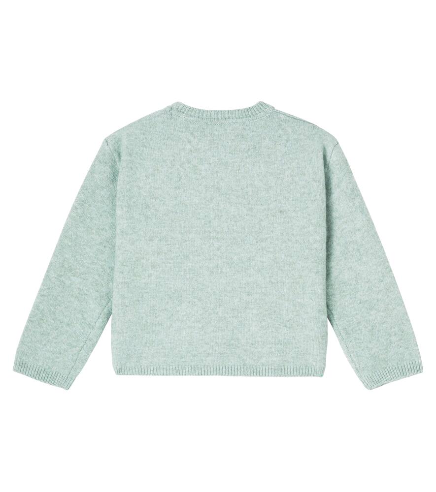 Stella Mccartney Patch-appliqué Sweater In Blue