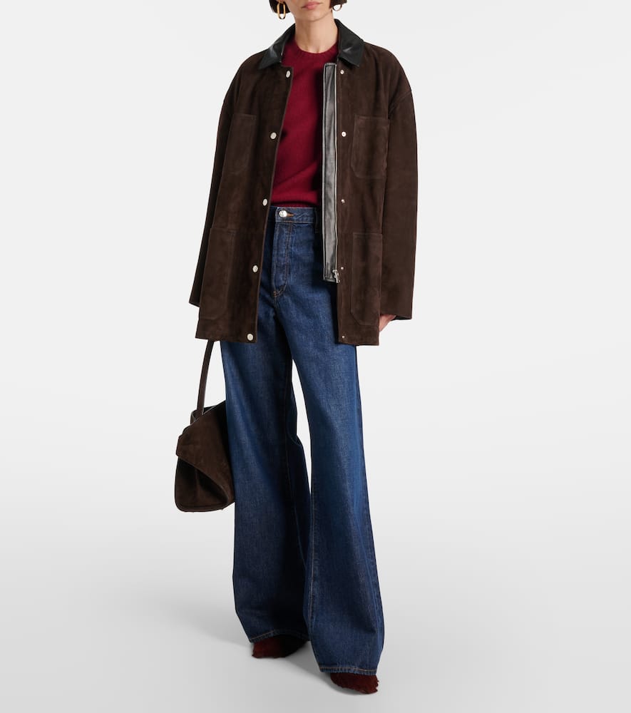 Shop Frame The Loose Wide-leg Jeans