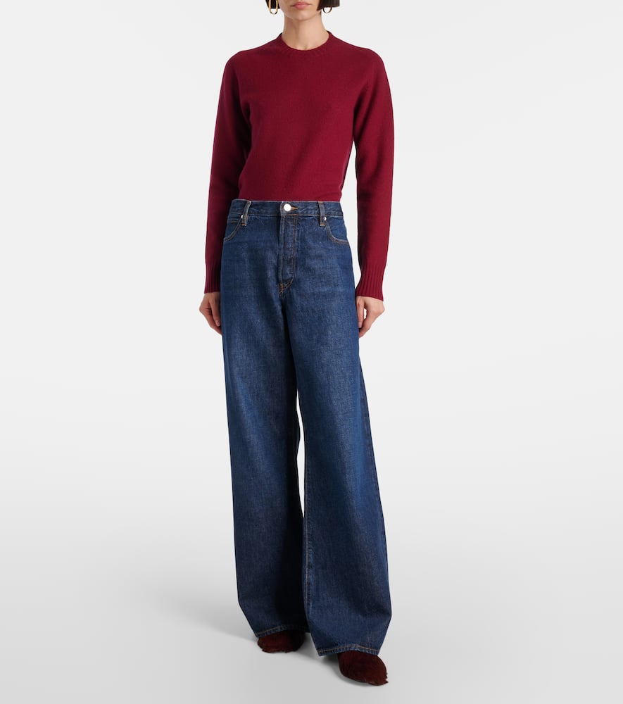 Shop Frame The Loose Wide-leg Jeans