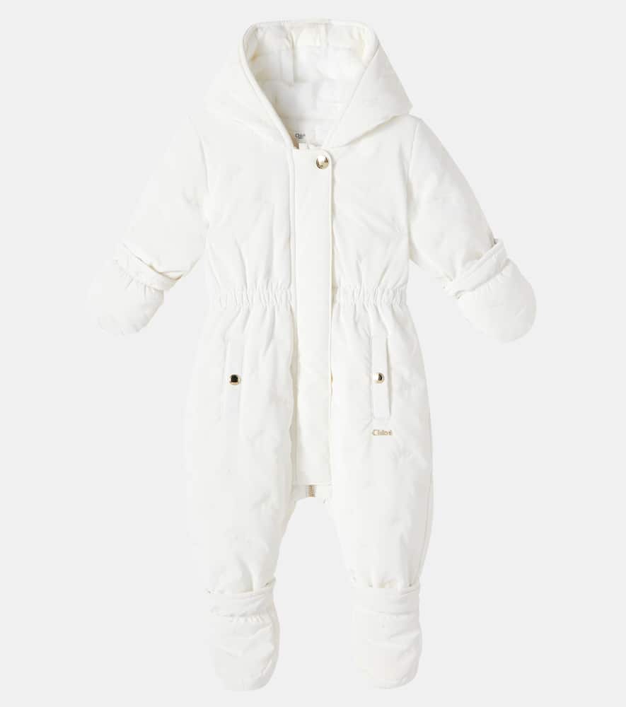 Chloé Long-sleeved Jumpsuit In White