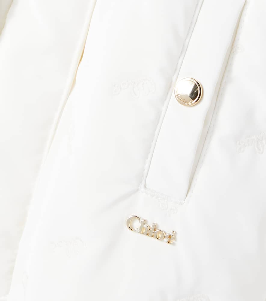 Chloé Long-sleeved Jumpsuit In White