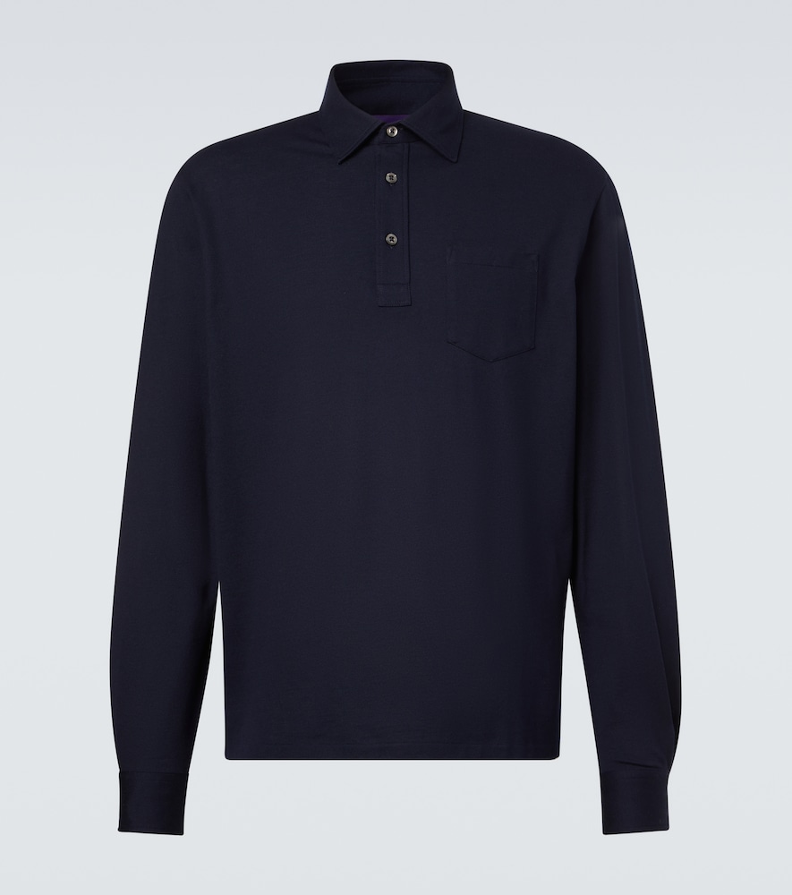 Ralph Lauren Purple Label Cotton and cashmere polo shirt
