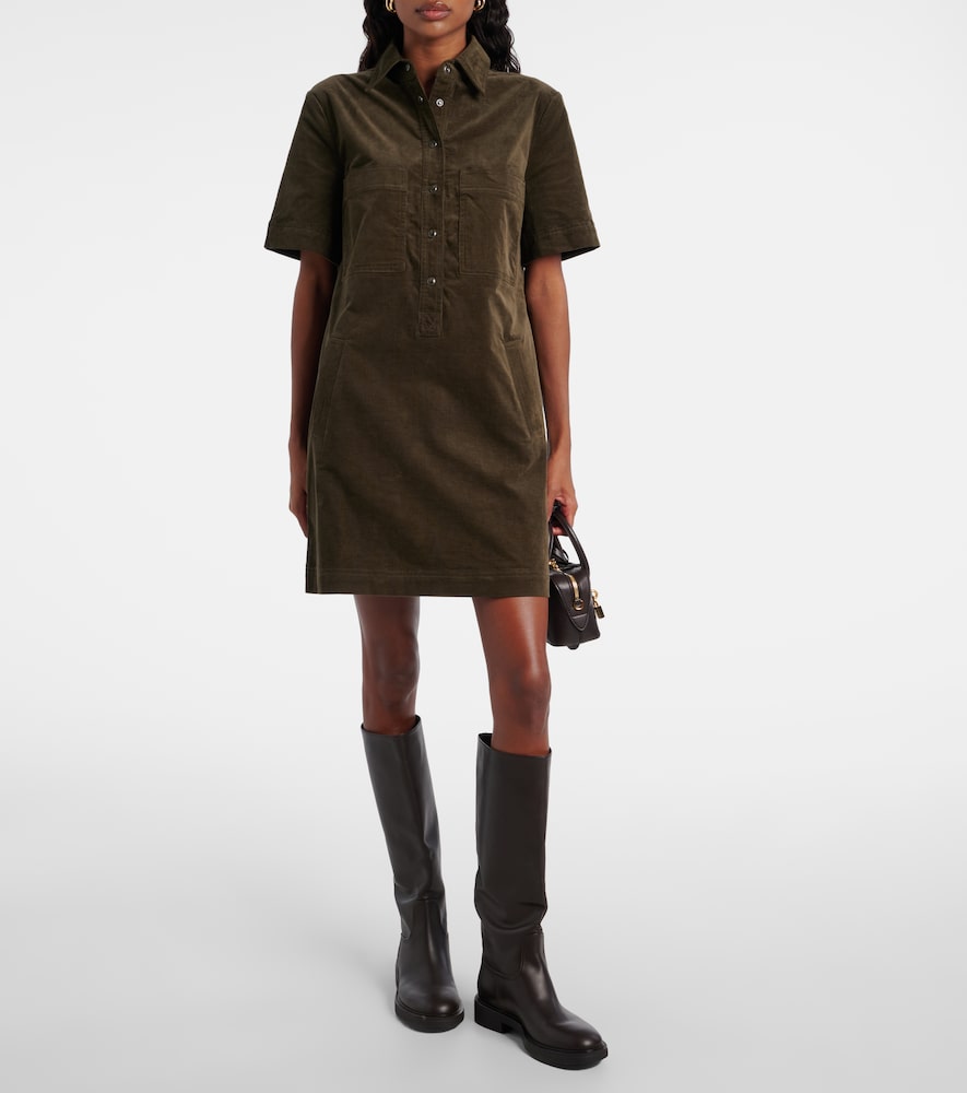 Veronica Beard Koulis cotton-blend corduroy minidress