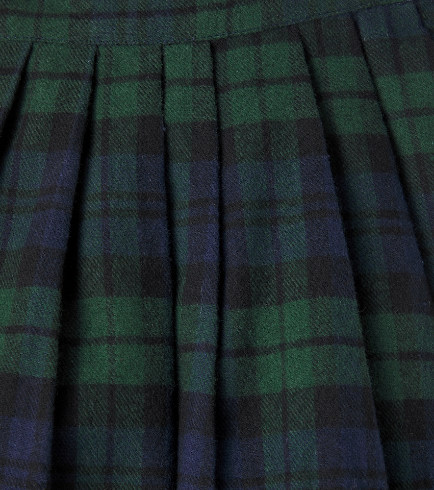 C'era Una Volta C'era Una Volta Benedetta Plaid Pleated Cotton Skirt 
