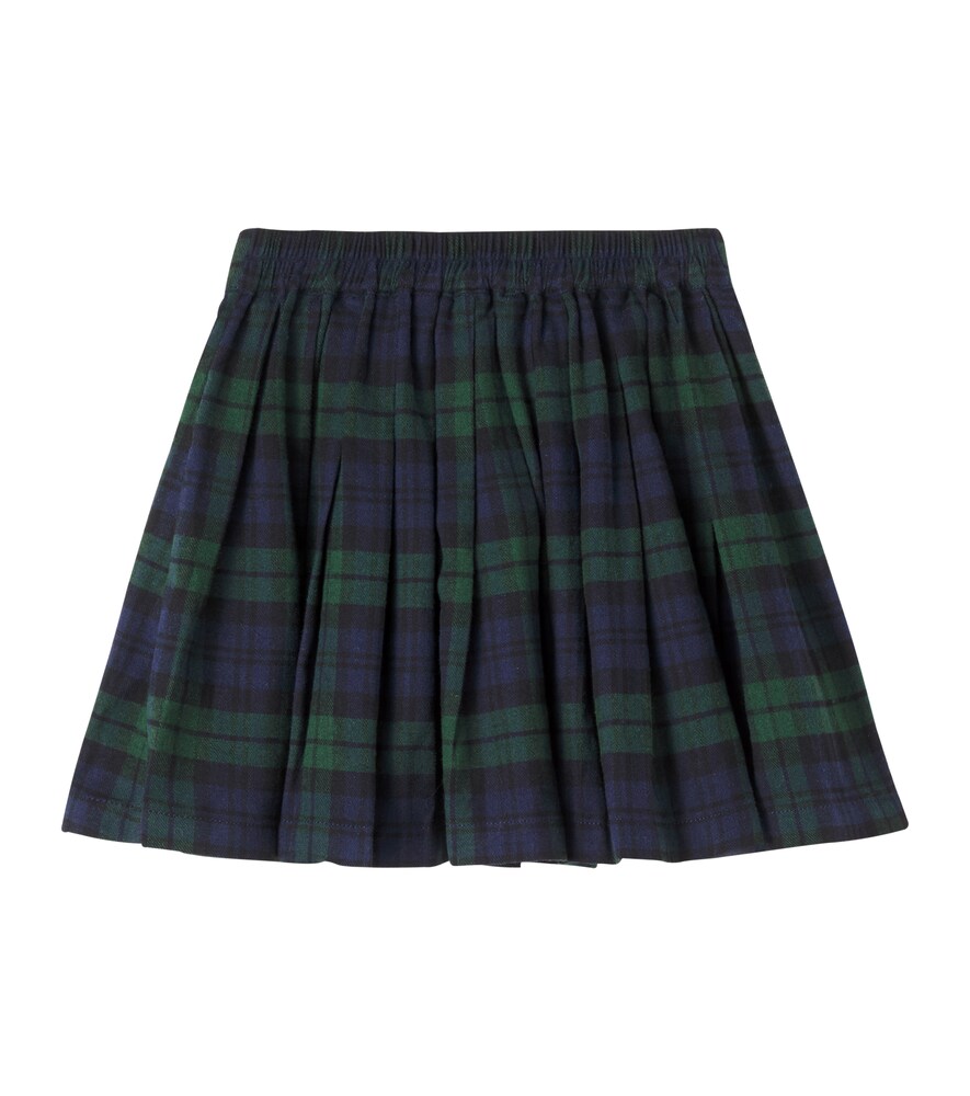  C'era Una Volta C'era Una Volta Benedetta Plaid Pleated Cotton Skirt 