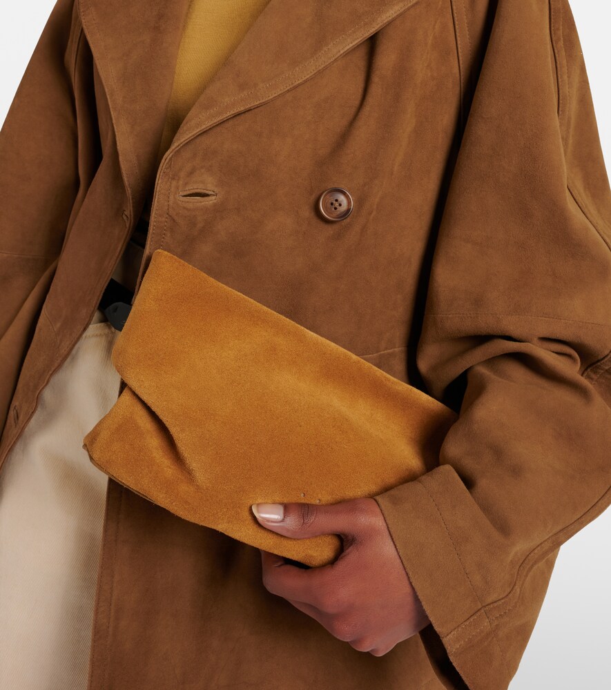 Aesther Ekme Nina Small suede clutch