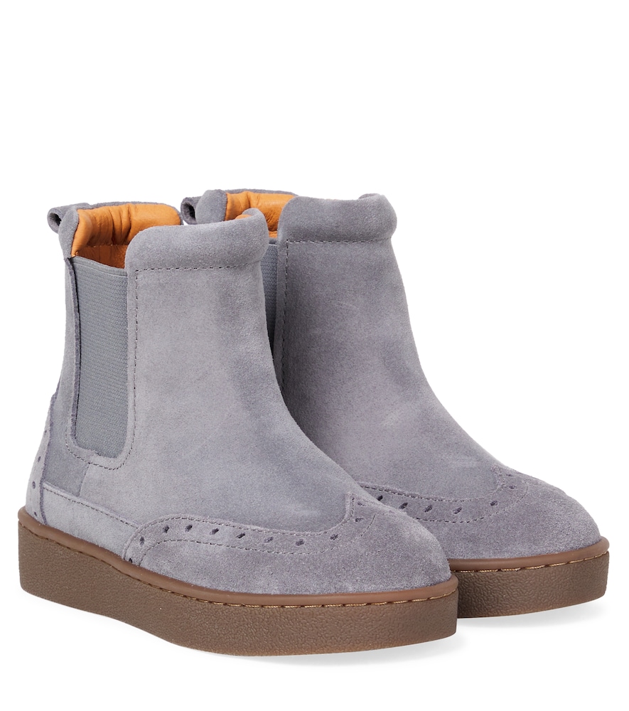 Donsje Grey Jesmer Suede Boots UK Size 12 - Mytheresa
