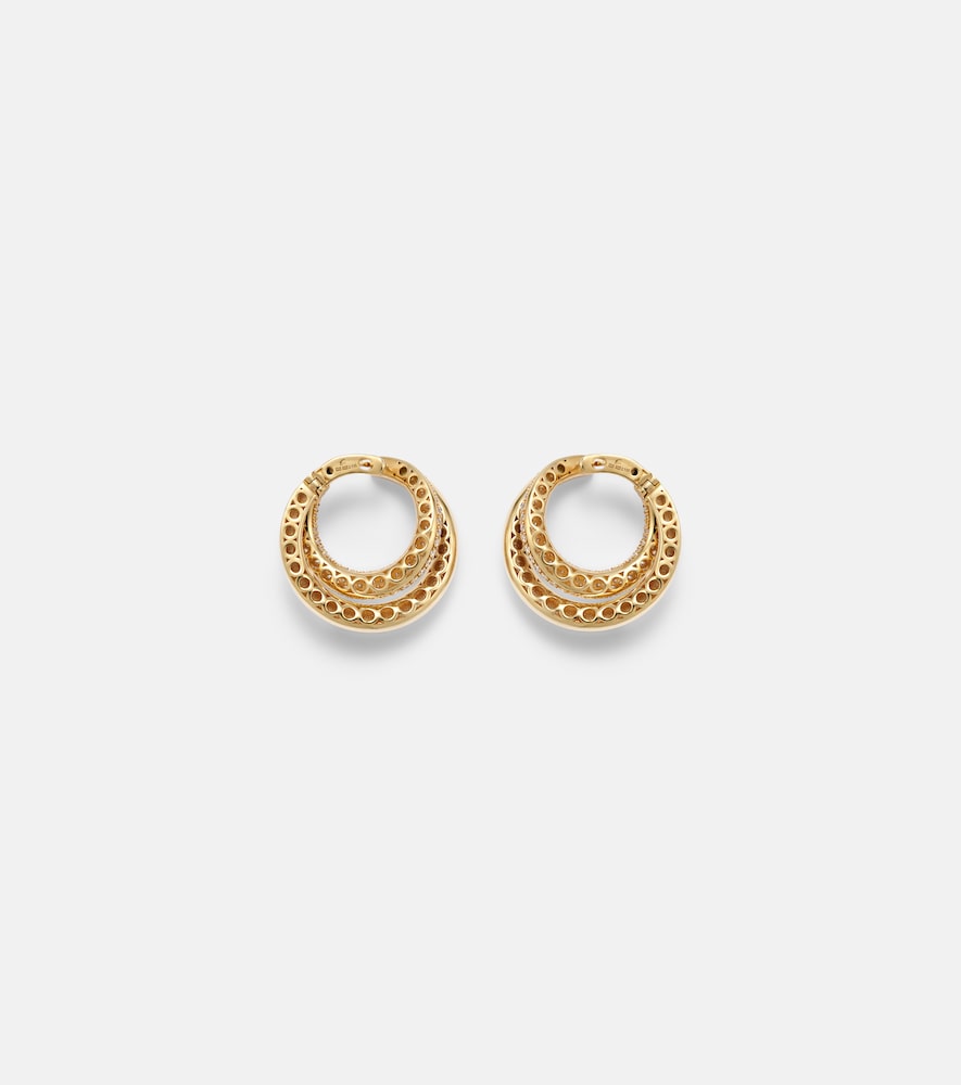  Engelbert Engelbert Infinity Loop Medium 18kt Gold Earrings With Diamonds 