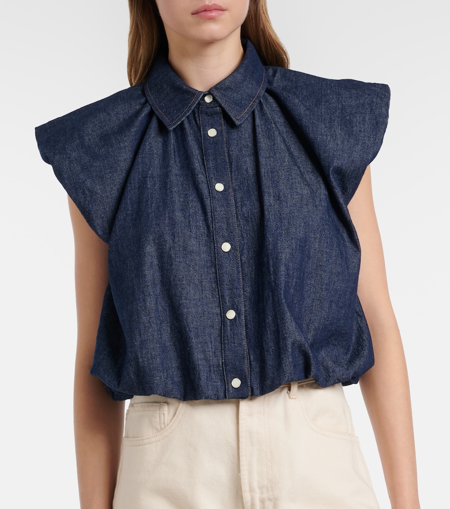  Frame Frame Blusa Shell De Denim 