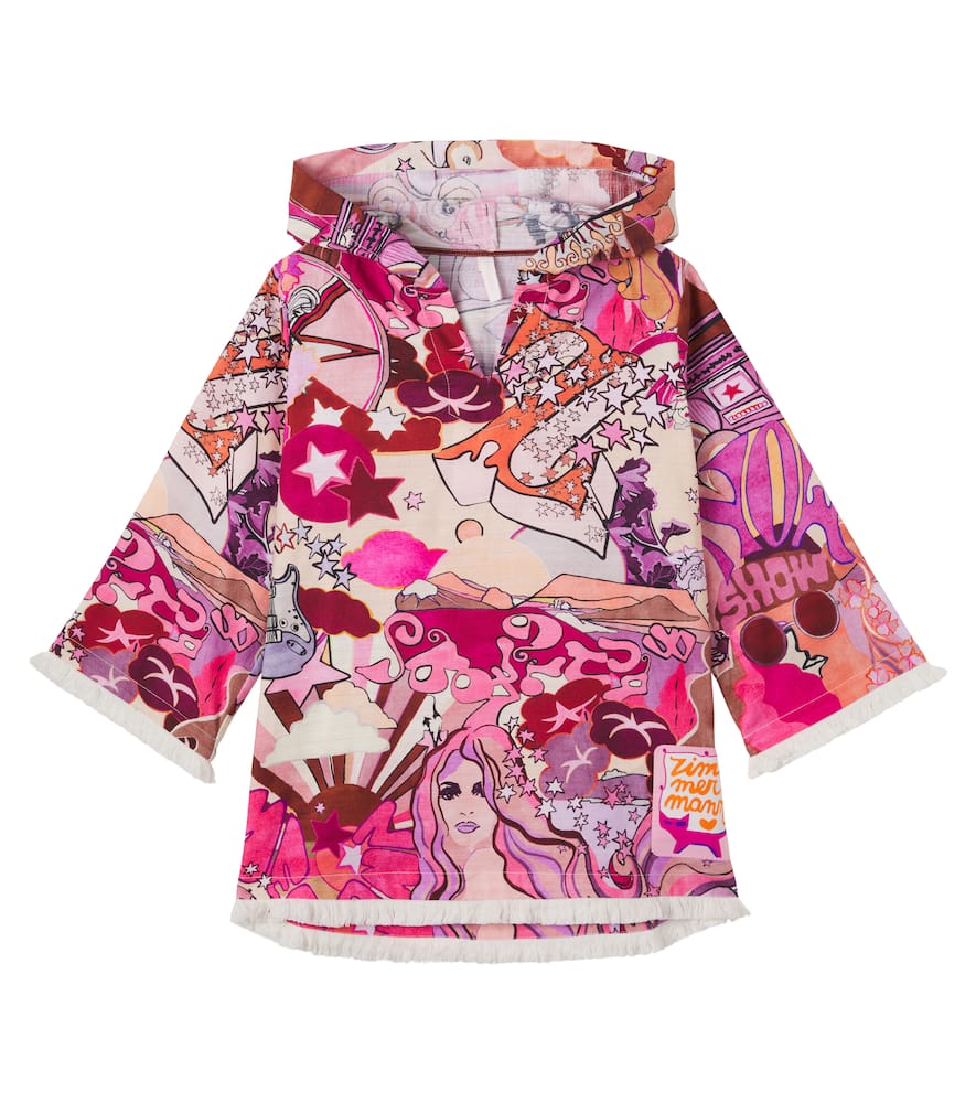 Bedrucktes Kleid aus Baumwolle