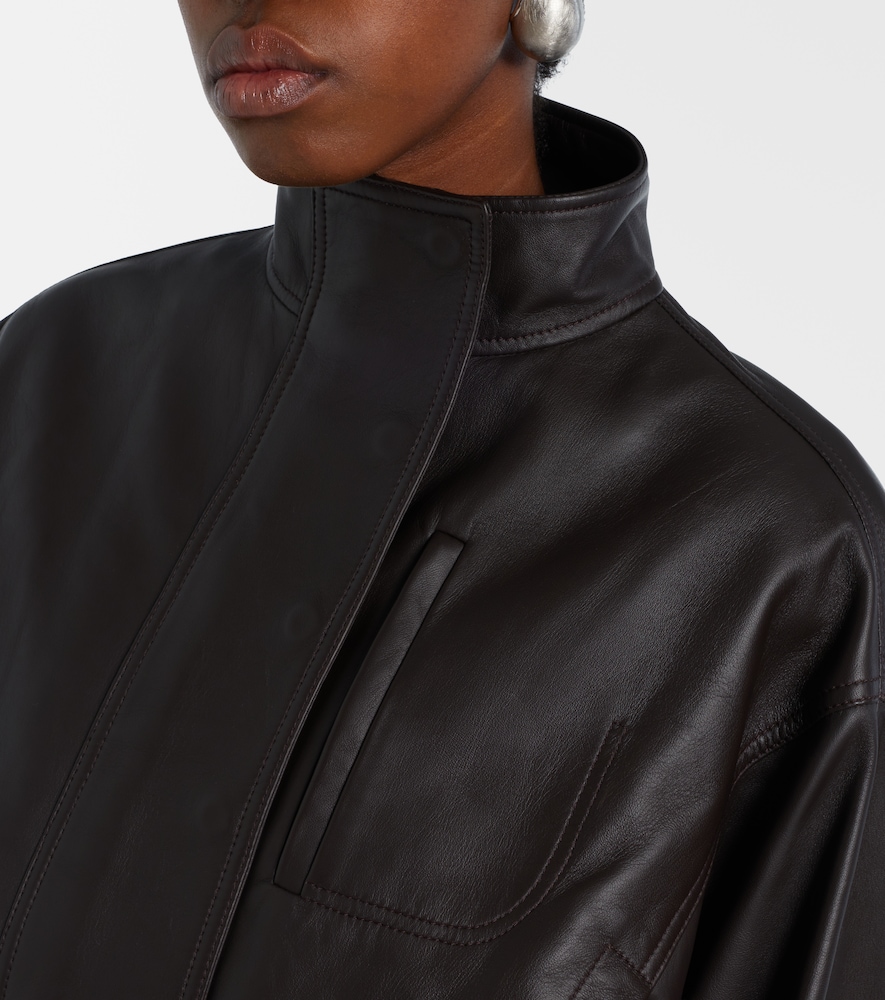  Jacquemus Jacquemus Ciro Belted Leather Jacket 