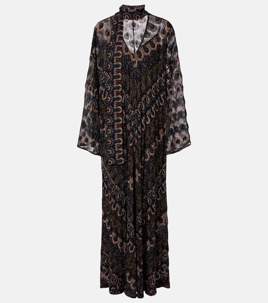 Missoni Abito lungo in lamé chevron