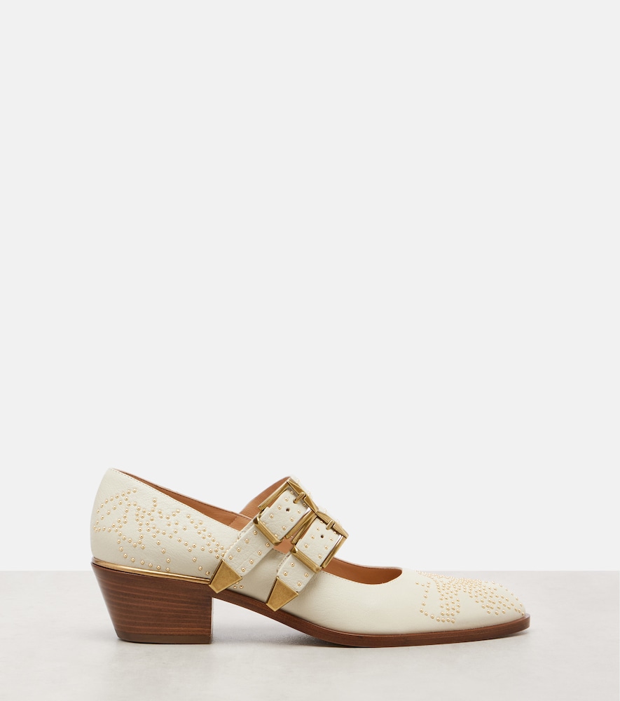  Chloe Chloã© Susan Studded Leather Mary Jane Pumps 
