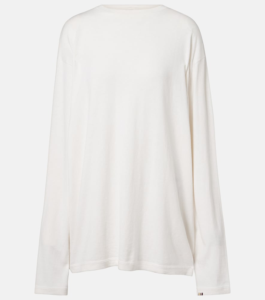 Extreme Cashmere N°452 Rock cotton and cashmere top