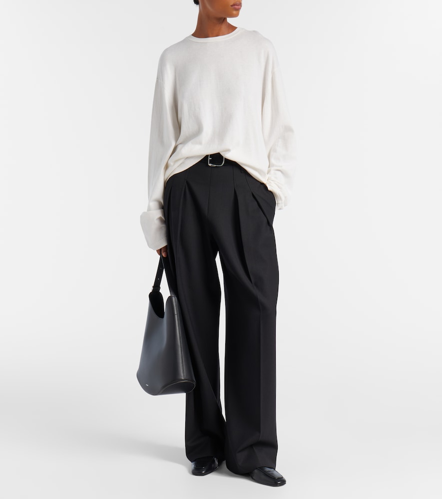 Extreme Cashmere N°452 Rock cotton and cashmere top