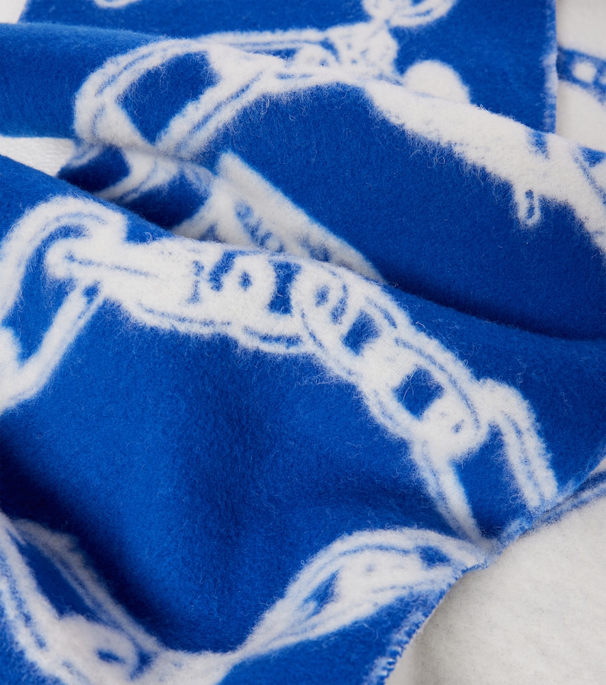  Acne Studios Acne Studios Wool And Alpaca-blend Jacquard Scarf 