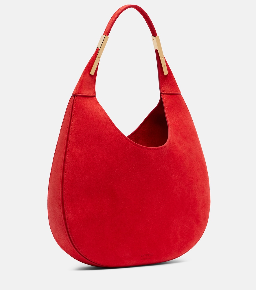  Savette Savette Florence Small Suede Shoulder Bag 