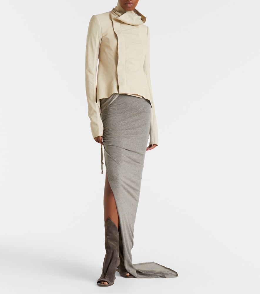  Rick Owens Rick Owens Naska Leather Biker Jacket 