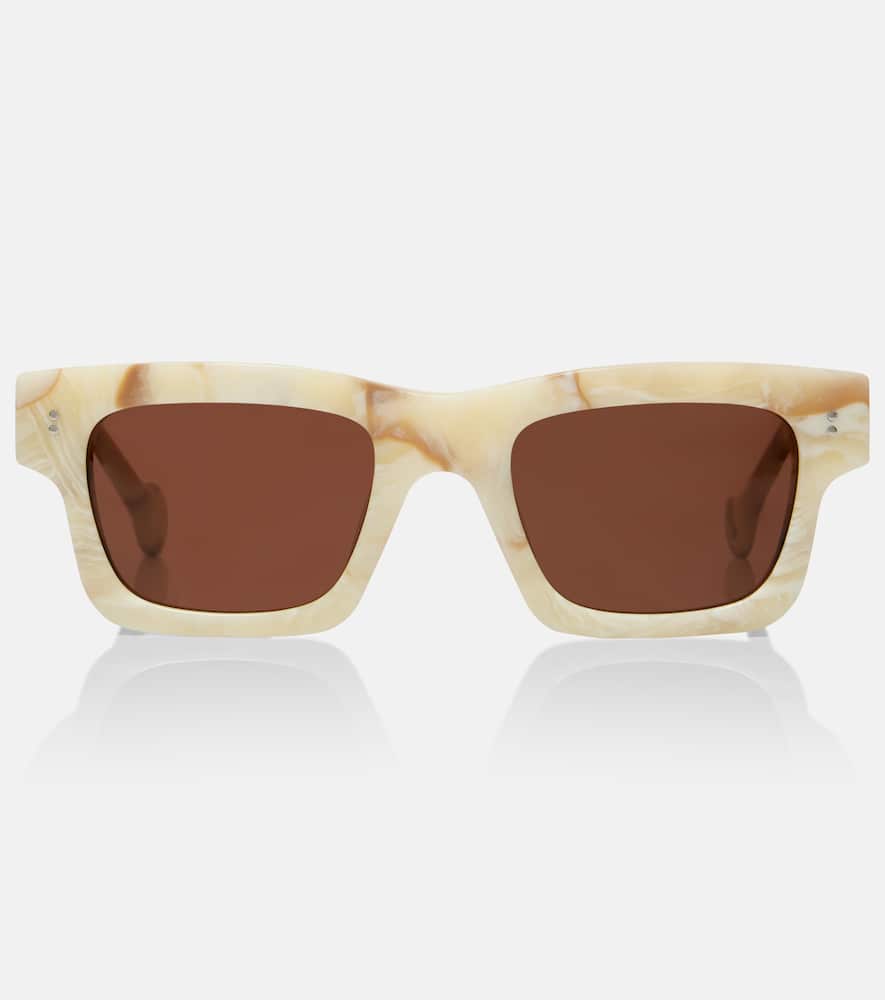 Jw Anderson Rectangular Sunglasses In Sand