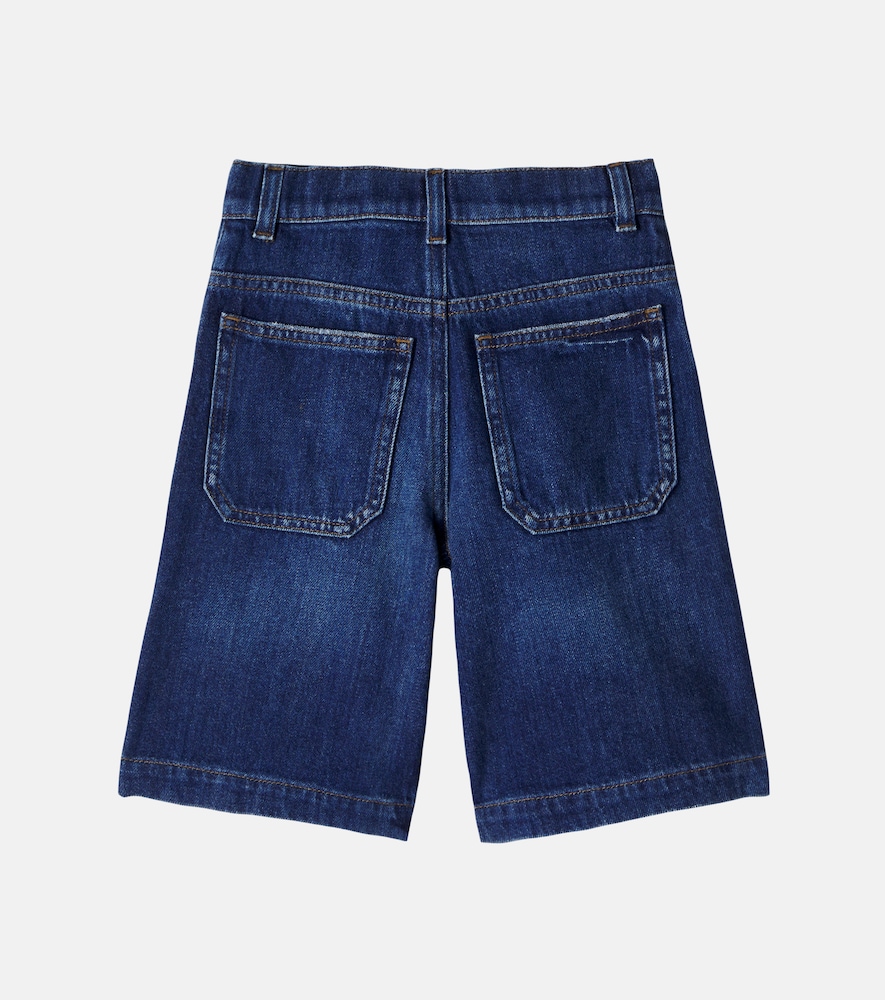  Dolce&gabbana Kids Dolce&gabbana Kids Logo Appliquã© Denim Shorts 