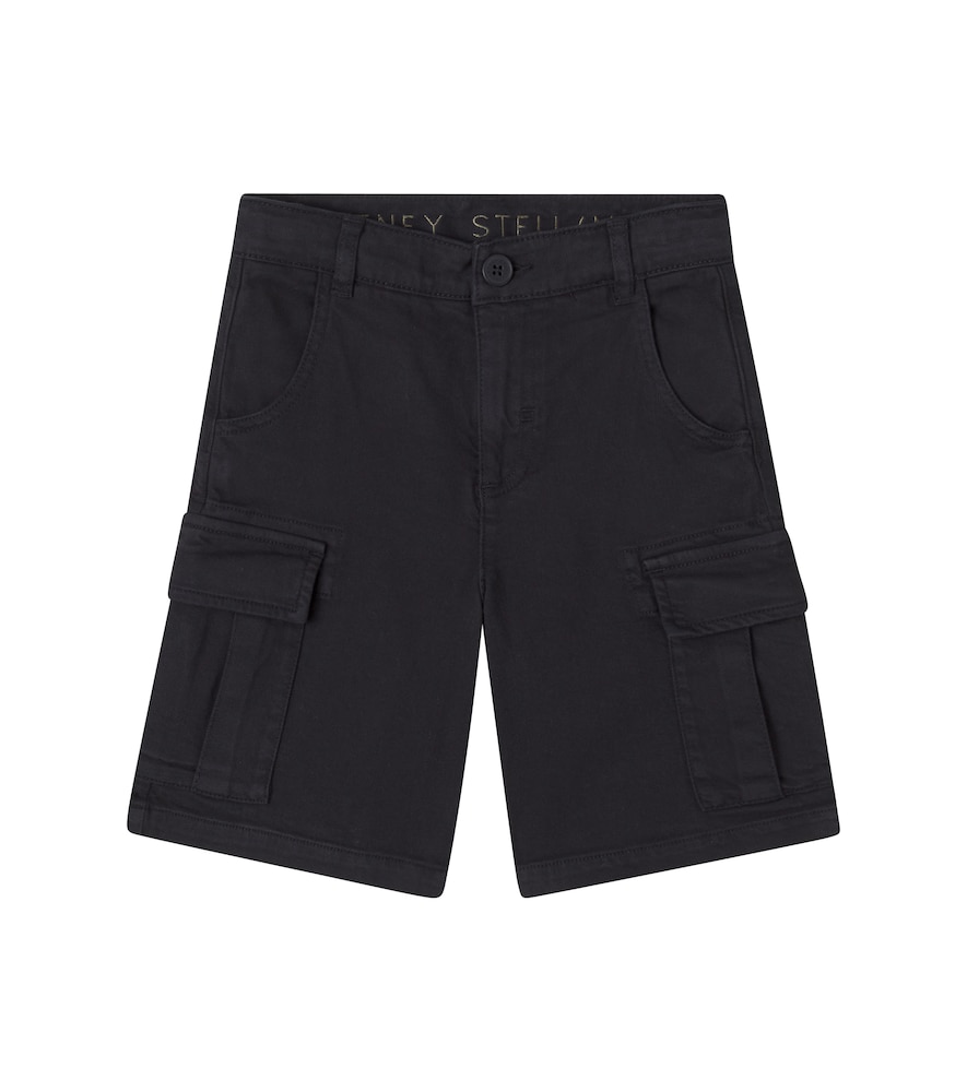 Stella Mccartney Kids Black Denim Cargo Shorts Y Size 4 - Mytheresa