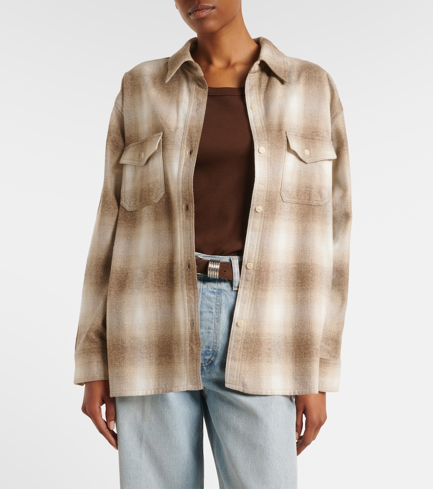 Citizens of Humanity Kota checked cotton flannel shirt