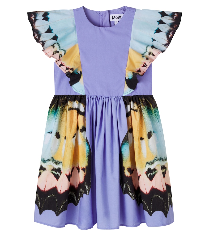 Molo Multicoloured Caty Printed Cotton Dress Y 5/6 - Mytheresa