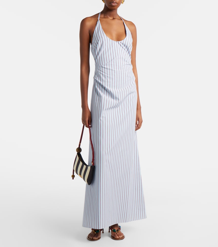  Sir Sir Pinstripe Cotton-blend Maxi Dress 