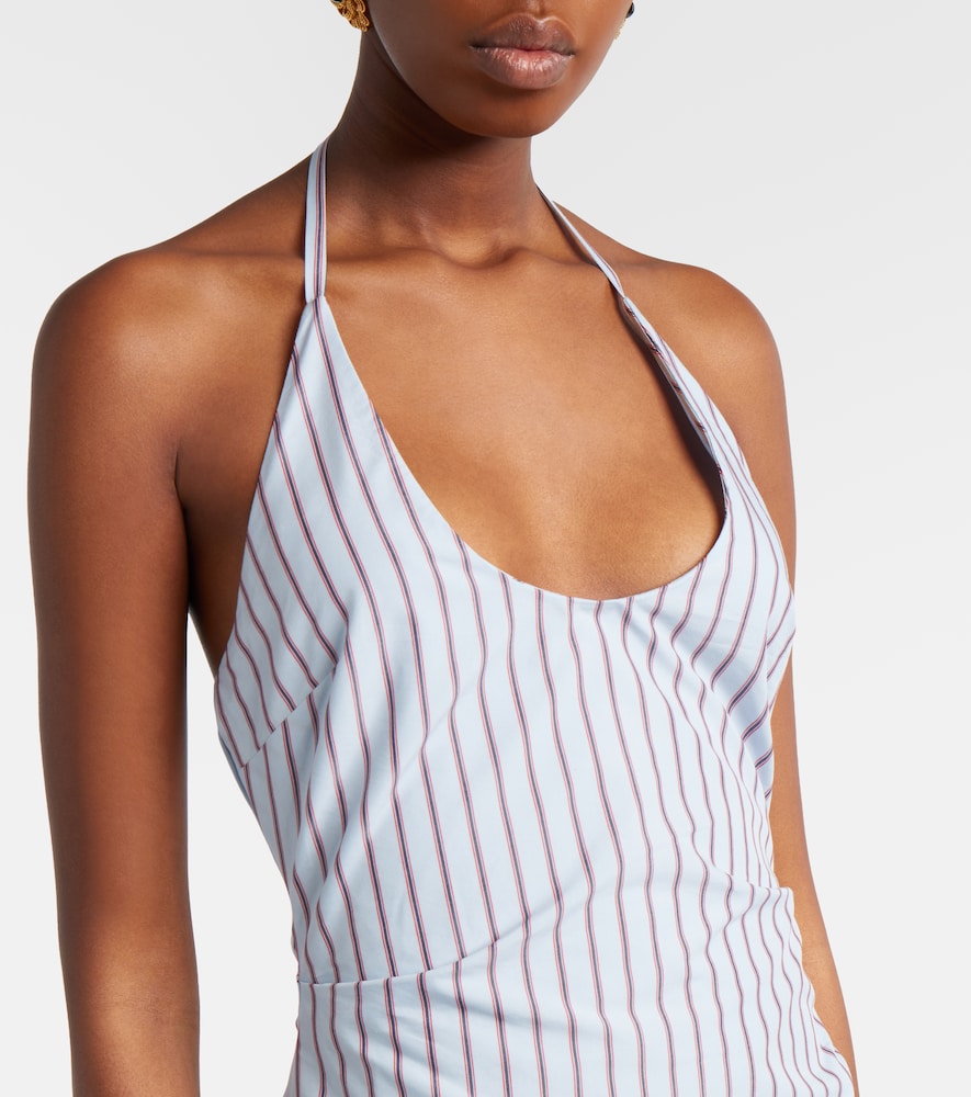  Sir Sir Pinstripe Cotton-blend Maxi Dress 