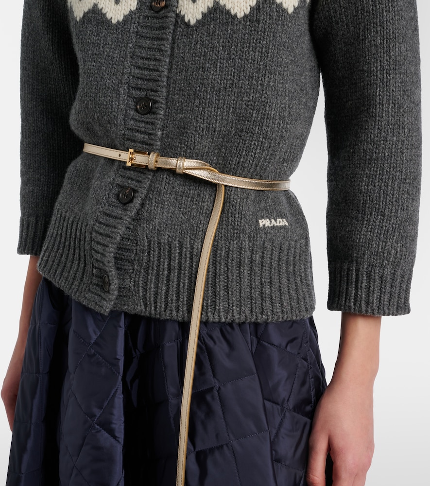  Prada Prada Metallic Leather Belt 