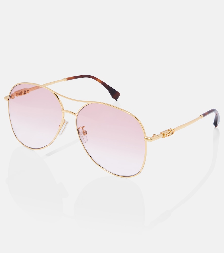  Fendi Fendi Fendigraphy Aviator Sunglasses 