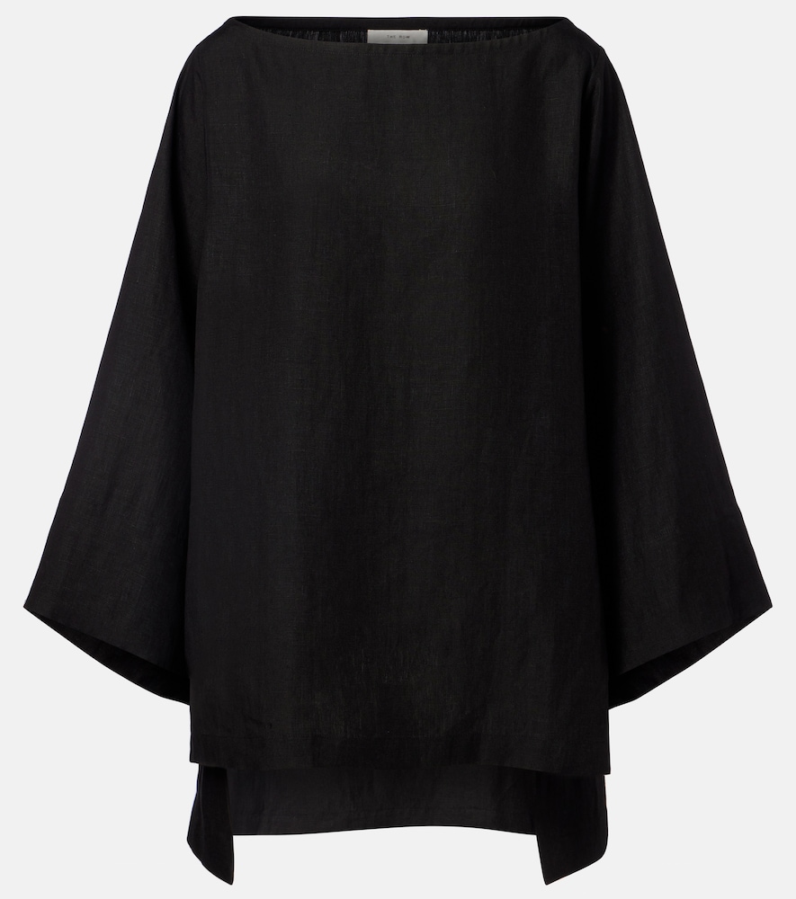 The Row Junia linen top