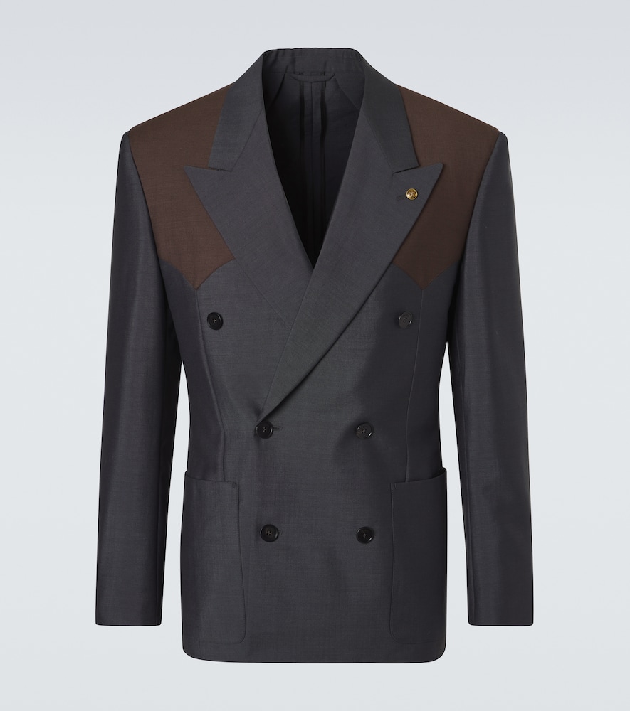 Versace Men's Grey Medusa Wool And Mohair Blazer UK Size 42 - Mytheresa