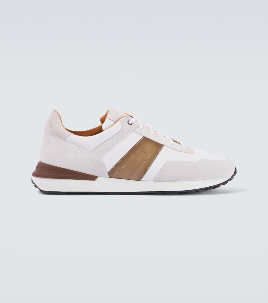 Magnanni Grafton leather-trimmed sneakers | Thumbnail 8