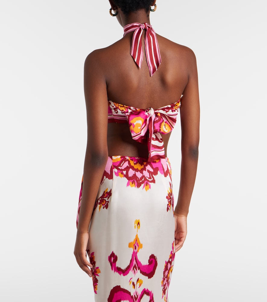 Guilia Printed Halterneck Top
