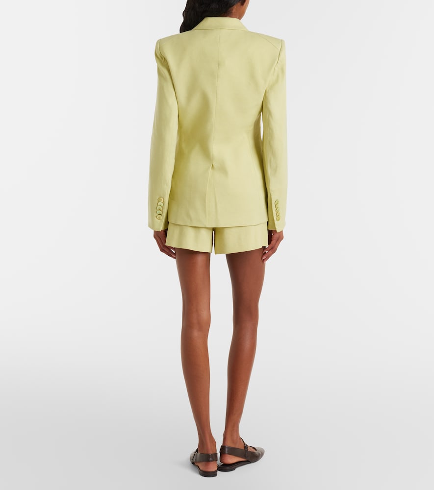Haina Linen-Blend Twill Shorts