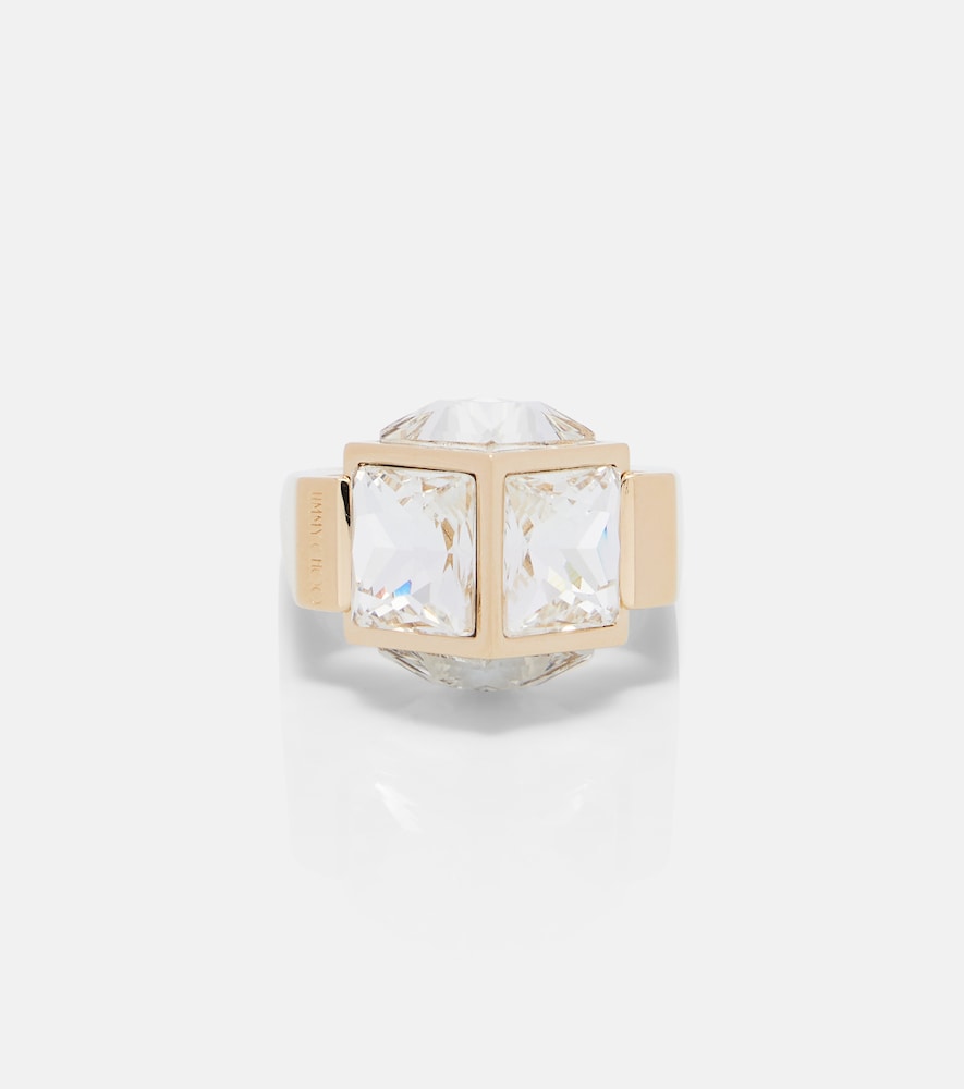 Ring JC Cube mit Kristallen
