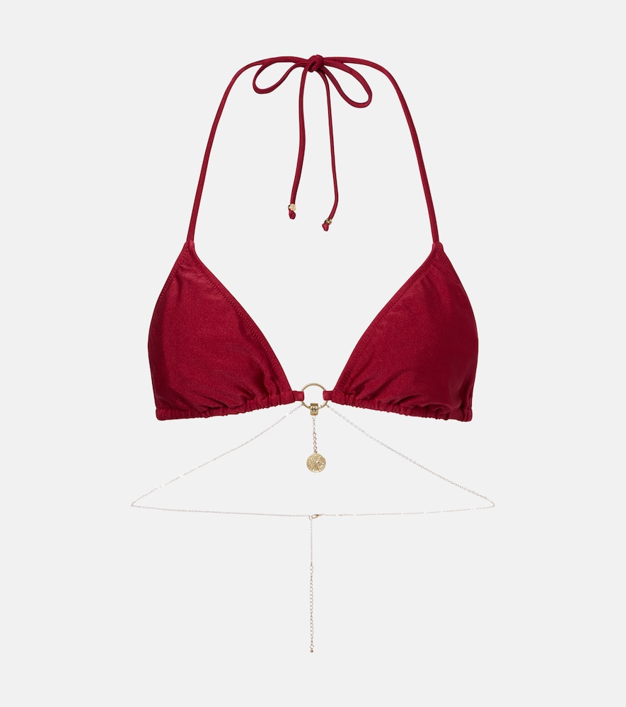 Top bikini con catena