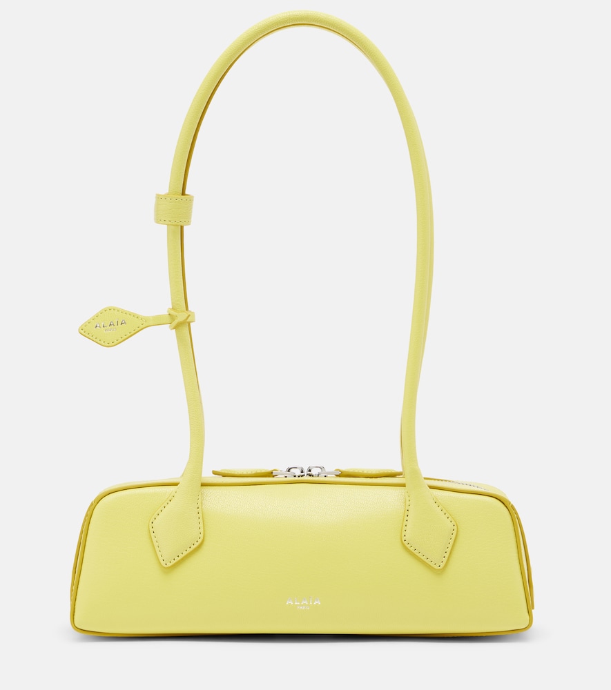 Alaia Women's Yellow Le Teckel Small Leather Shoulder Bag - Mytheresa