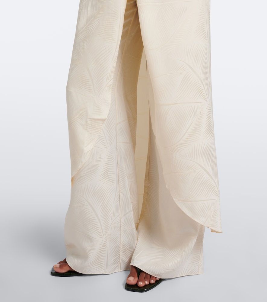 Silent Water Jacquard Halterneck Top