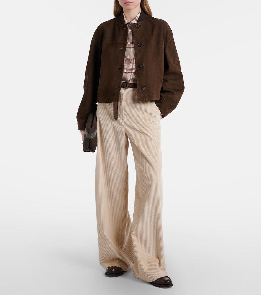 Brunello Cucinelli Cotton corduroy wide-leg pants