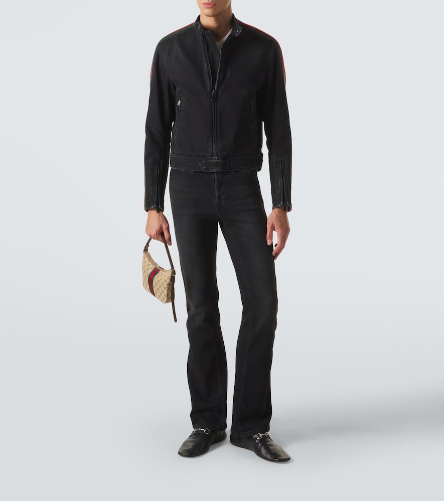  Gucci Gucci Flared Jeans Web Stripe 
