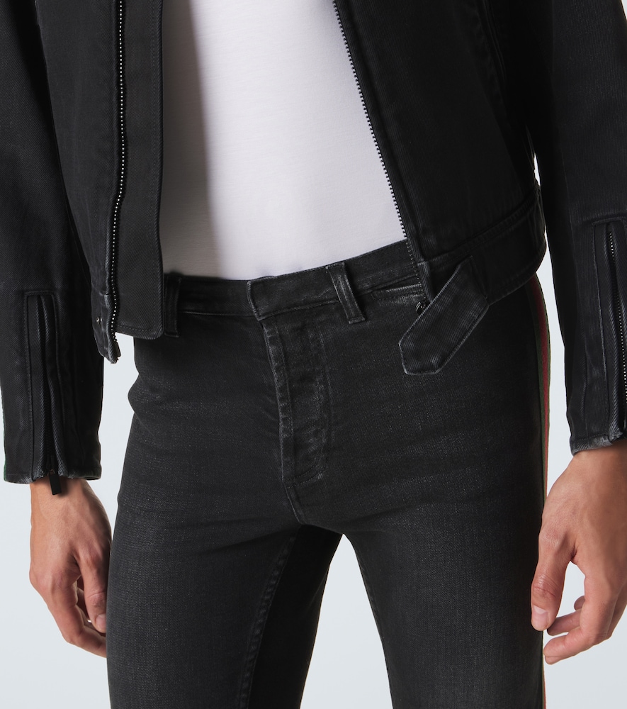  Gucci Gucci Flared Jeans Web Stripe 