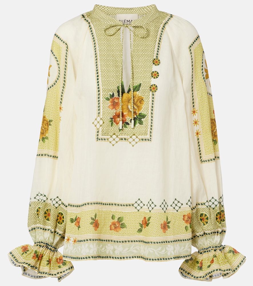 Alemais Alémais Dixie printed ramie blouse