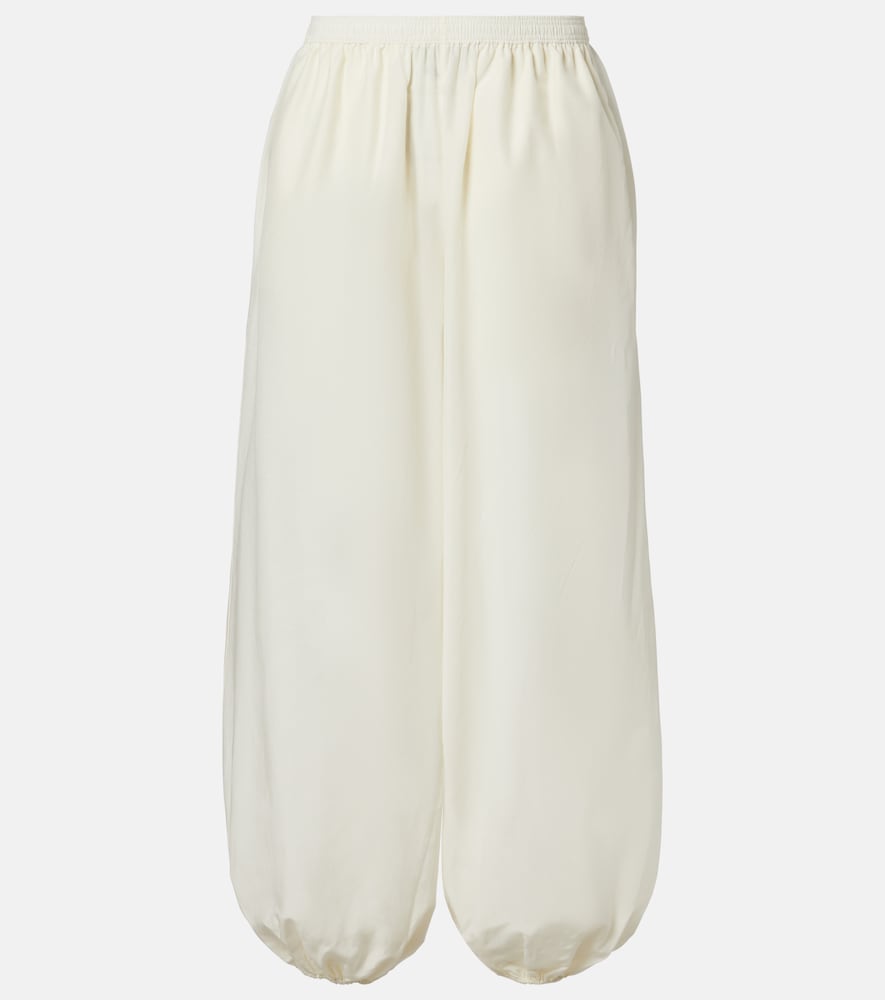 Loulou De Saison Almaya Cotton and Silk Balloon Pants